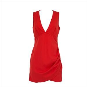 Superdown Mini Sleeveless Body Con Dress in Red Size Small